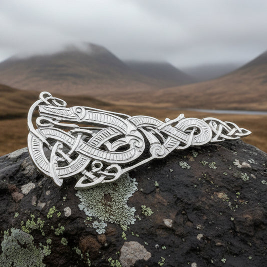 Artisan Irish Celtic Beast Brooch - Made in Ireland