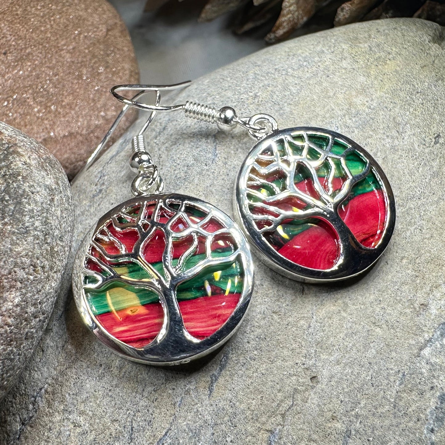 Heathergems Tree of Life Earrings from Scotland — view 15
