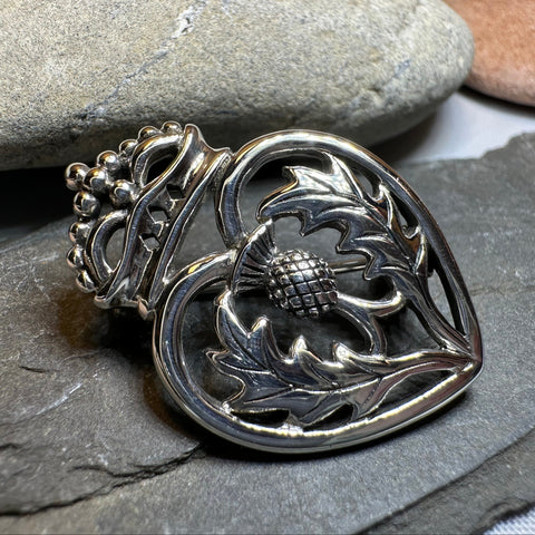 Load image into Gallery viewer, Lady Anne Luckenbooth Brooch in Sterling Silver
