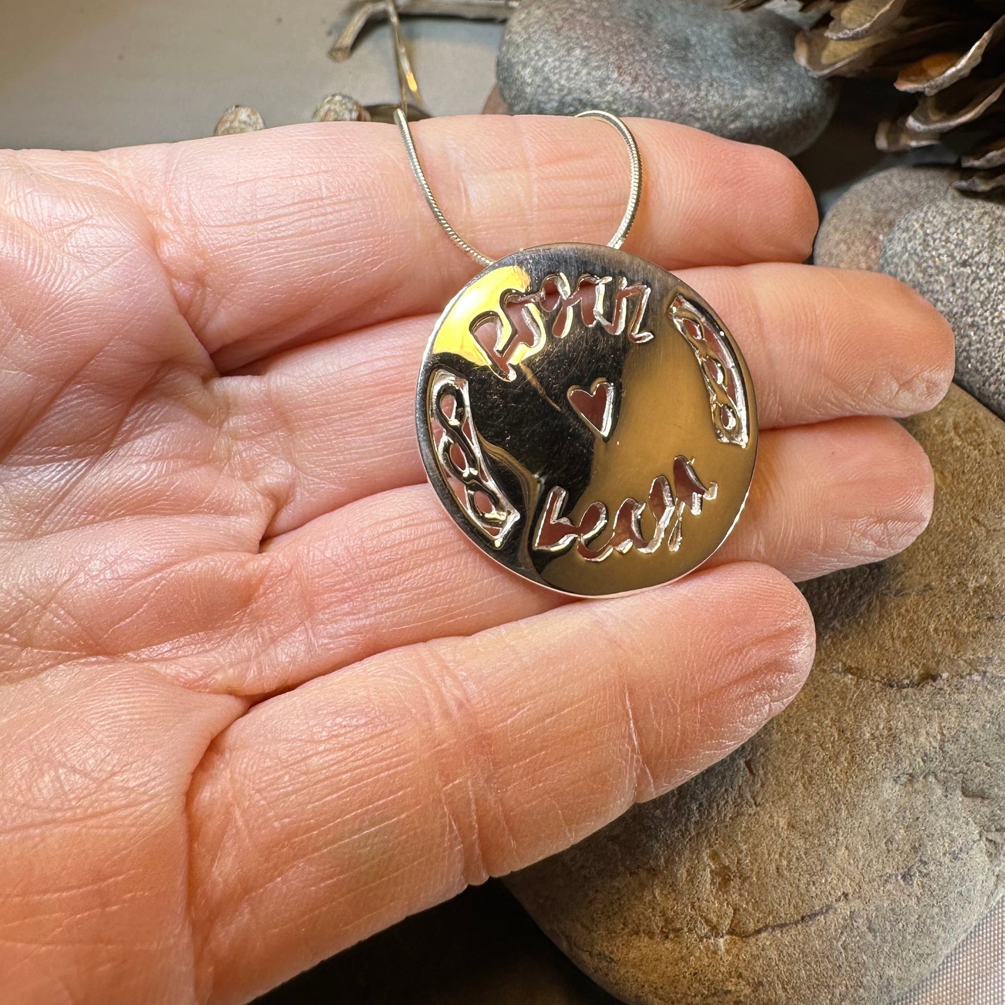 Scottish Gaelic "Little Kisses" Necklace - Handmade in Scotland — view 4