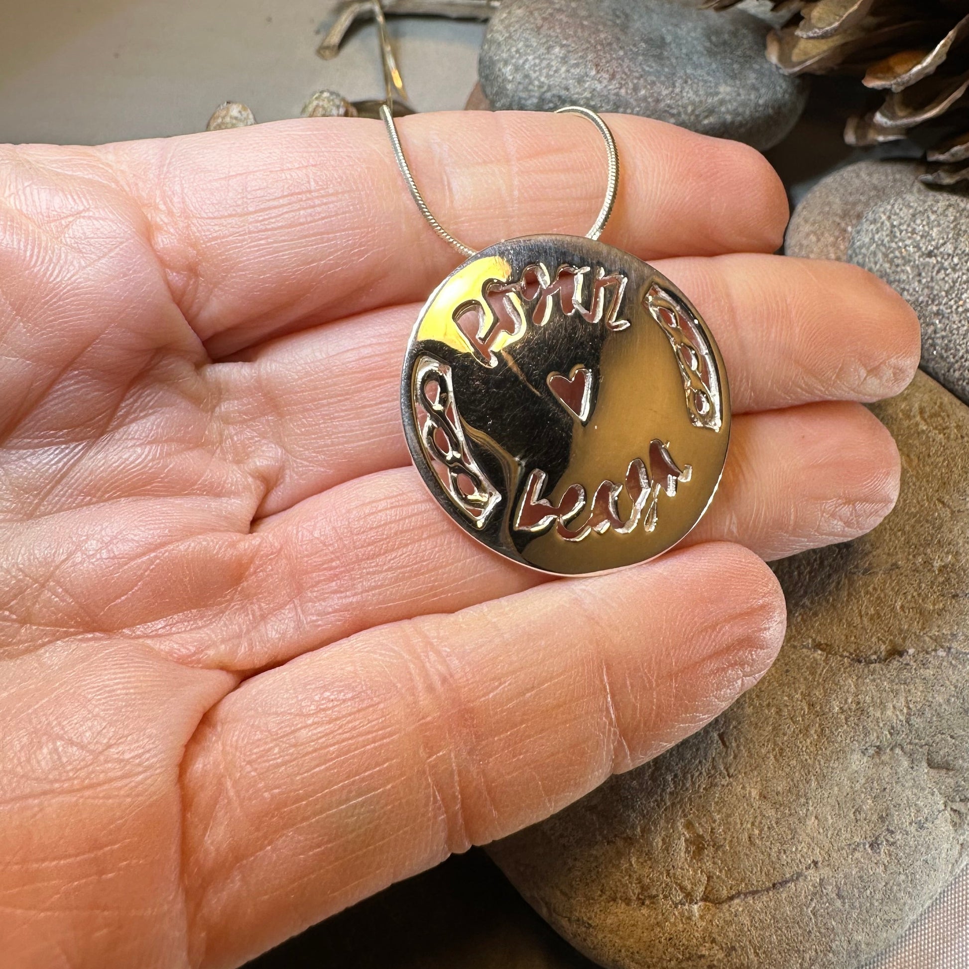 Scottish Gaelic "Little Kisses" Necklace - Handmade in Scotland — view 4