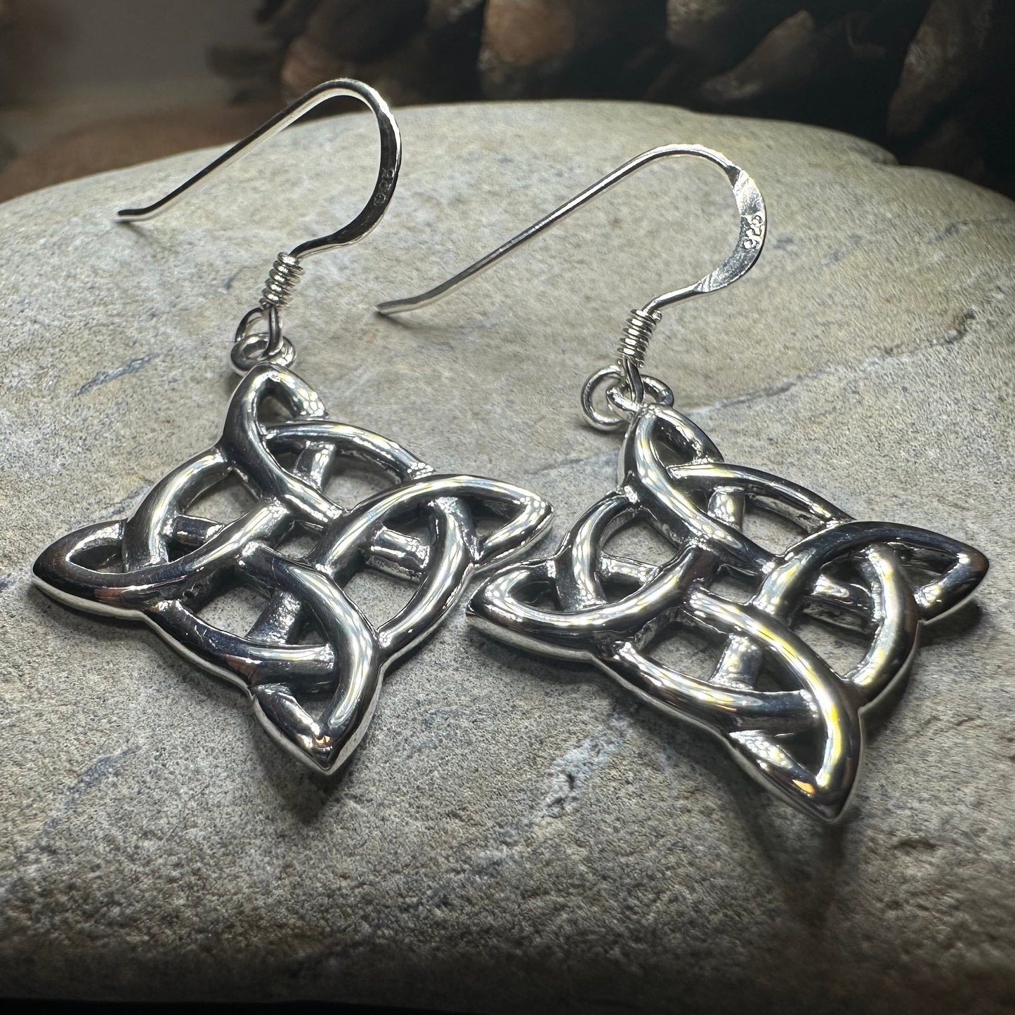 Dynra Celtic Knot Earrings — view 2