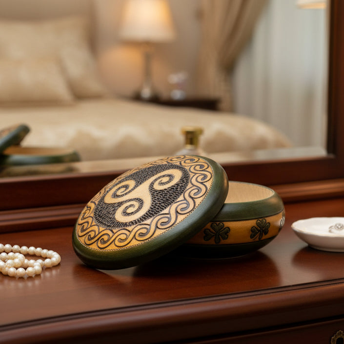 Celtic Celtic Spiral Keepsake Box - Handmade Wooden Box