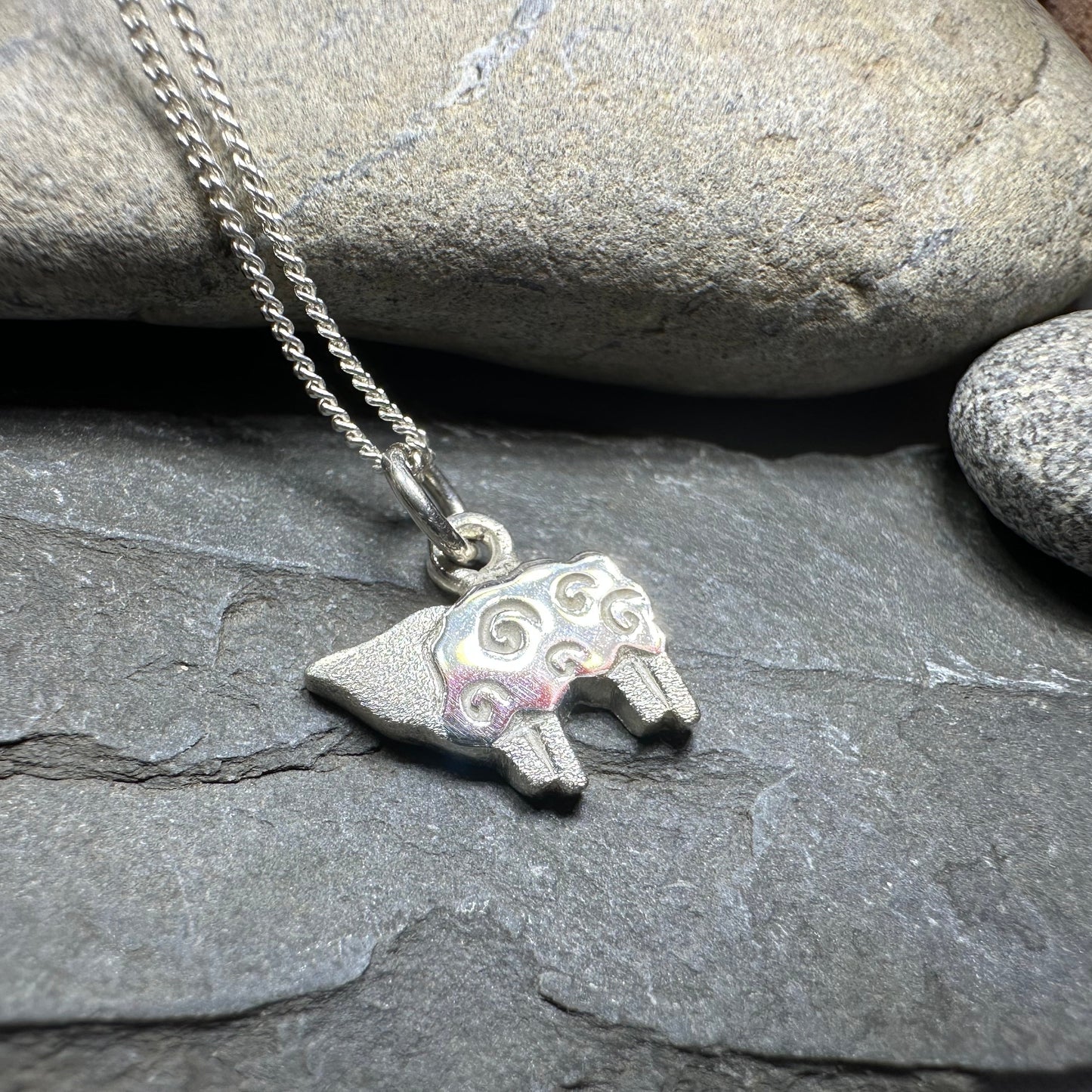 Love Ewe Sheep Necklace - Handmade in Scotland