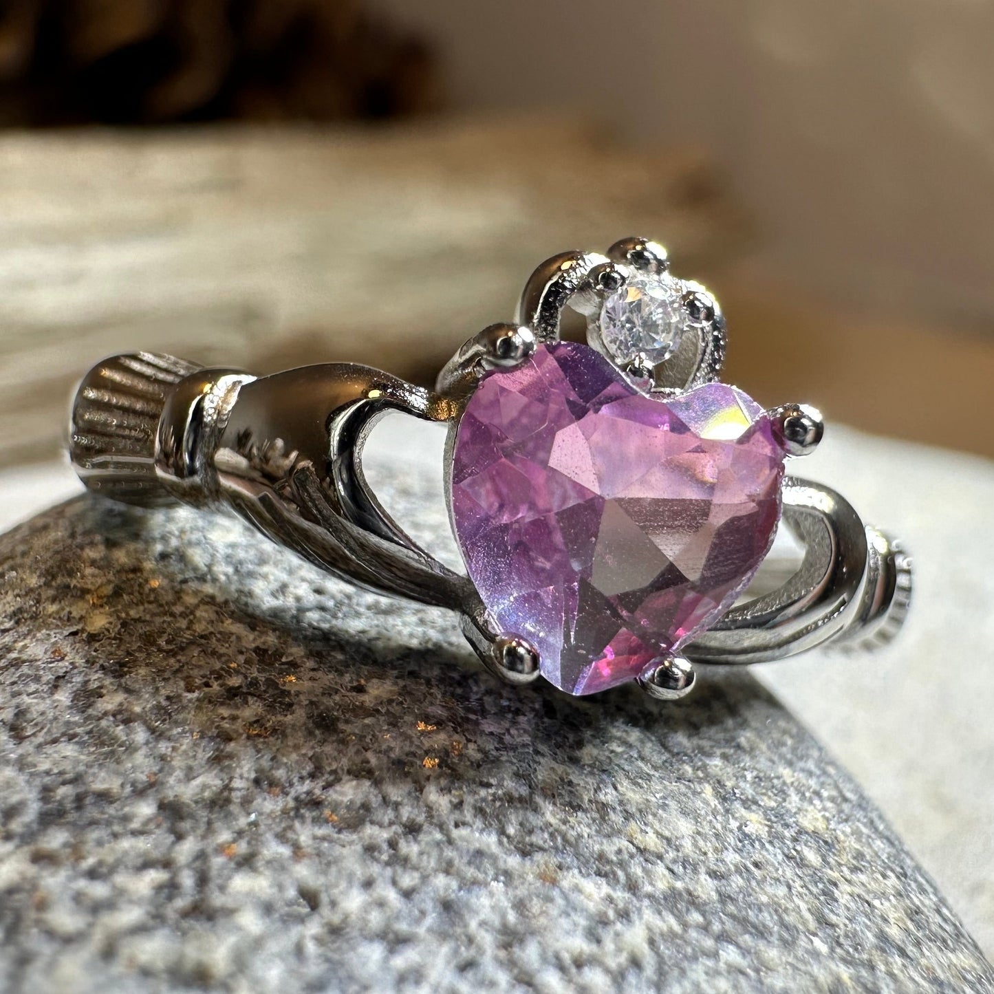 Ombre Claddagh Ring — view 8