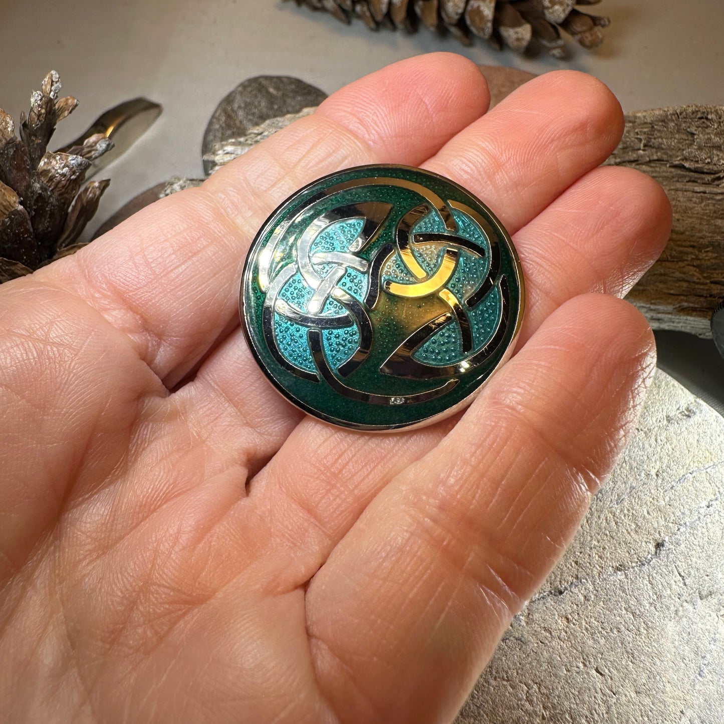 Celtic Winds Celtic Knot Brooch — view 4