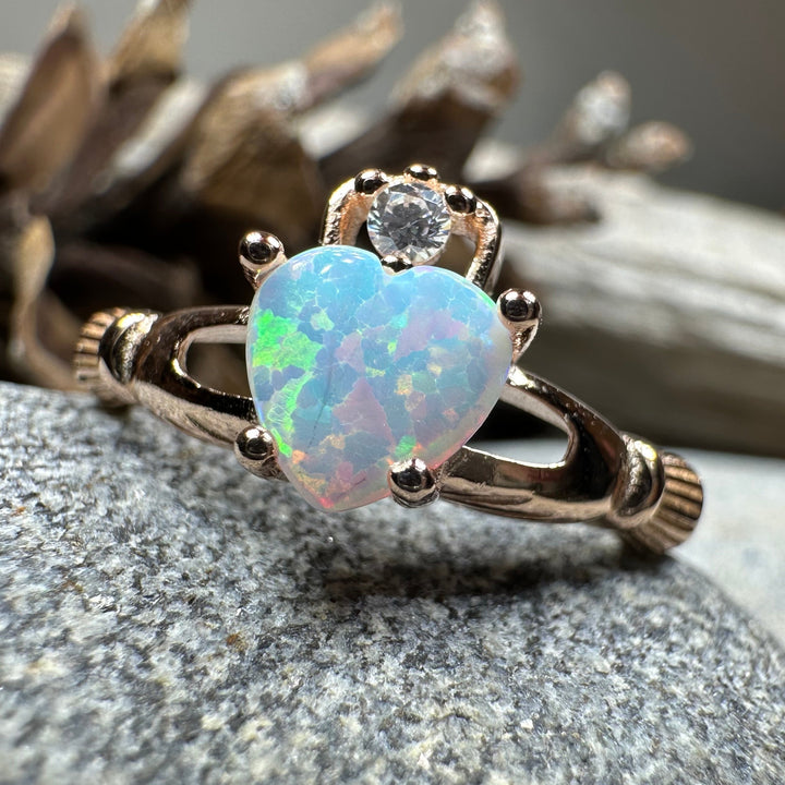 Raynette Claddagh Opal Ring