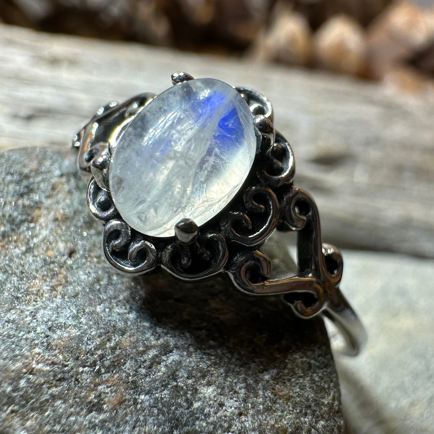 Dulciana Moonstone Ring — view 5