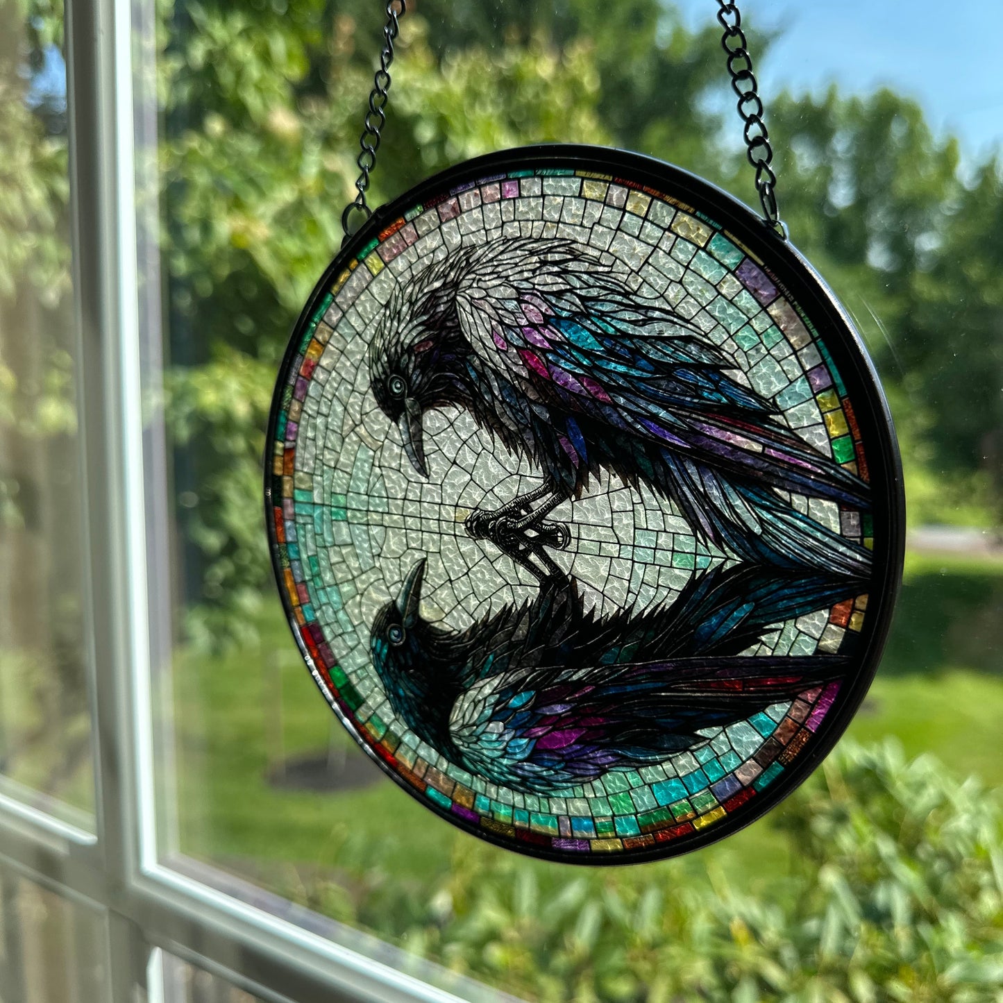 Reflections Raven Suncatcher