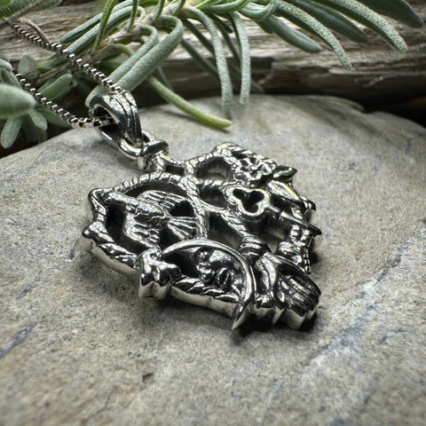 Load image into Gallery viewer, Heart Italian Cimaruta Pendant
