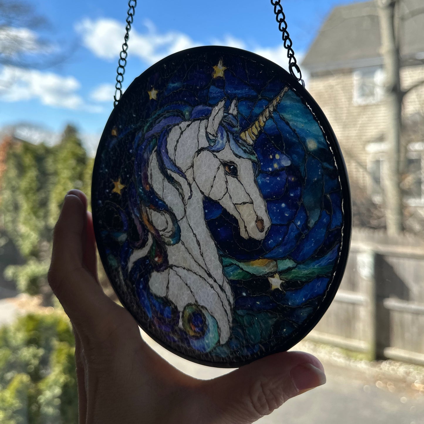 Milky Way Unicorn Suncatcher