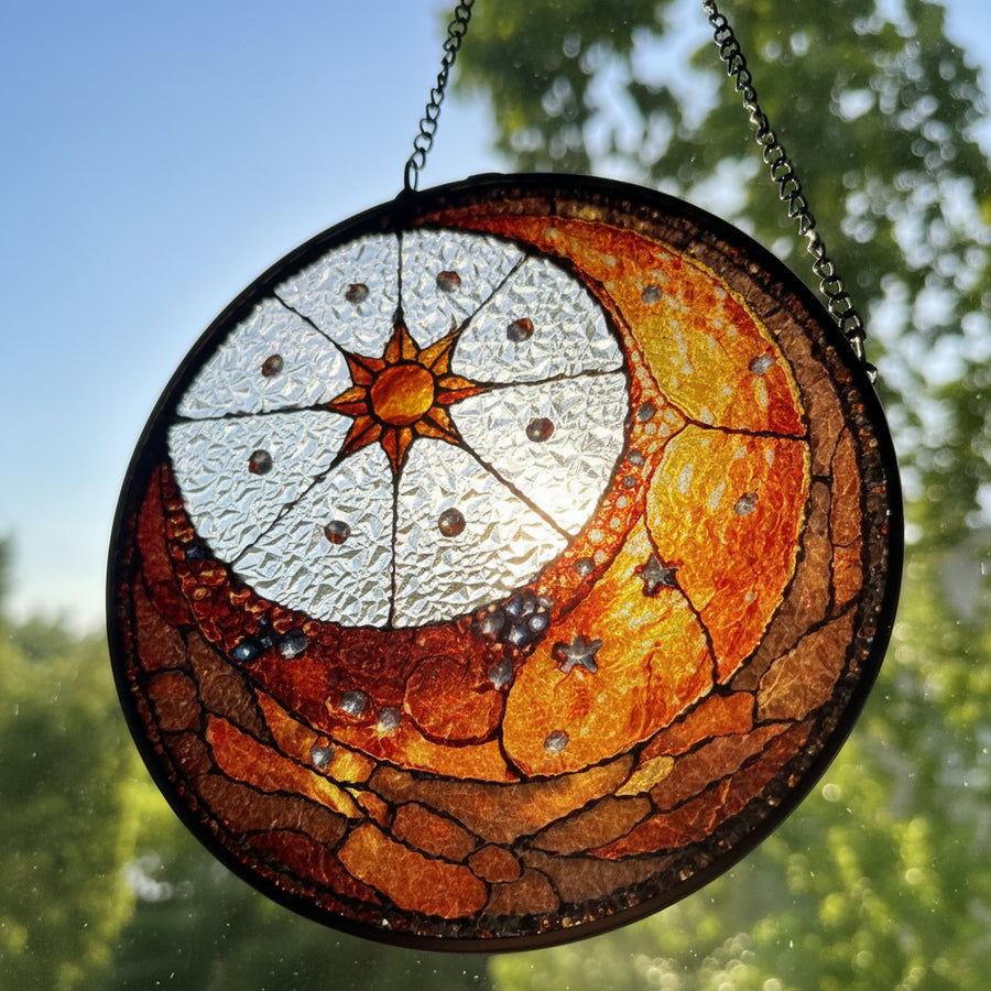 Crescent Moon & Sun Suncatcher