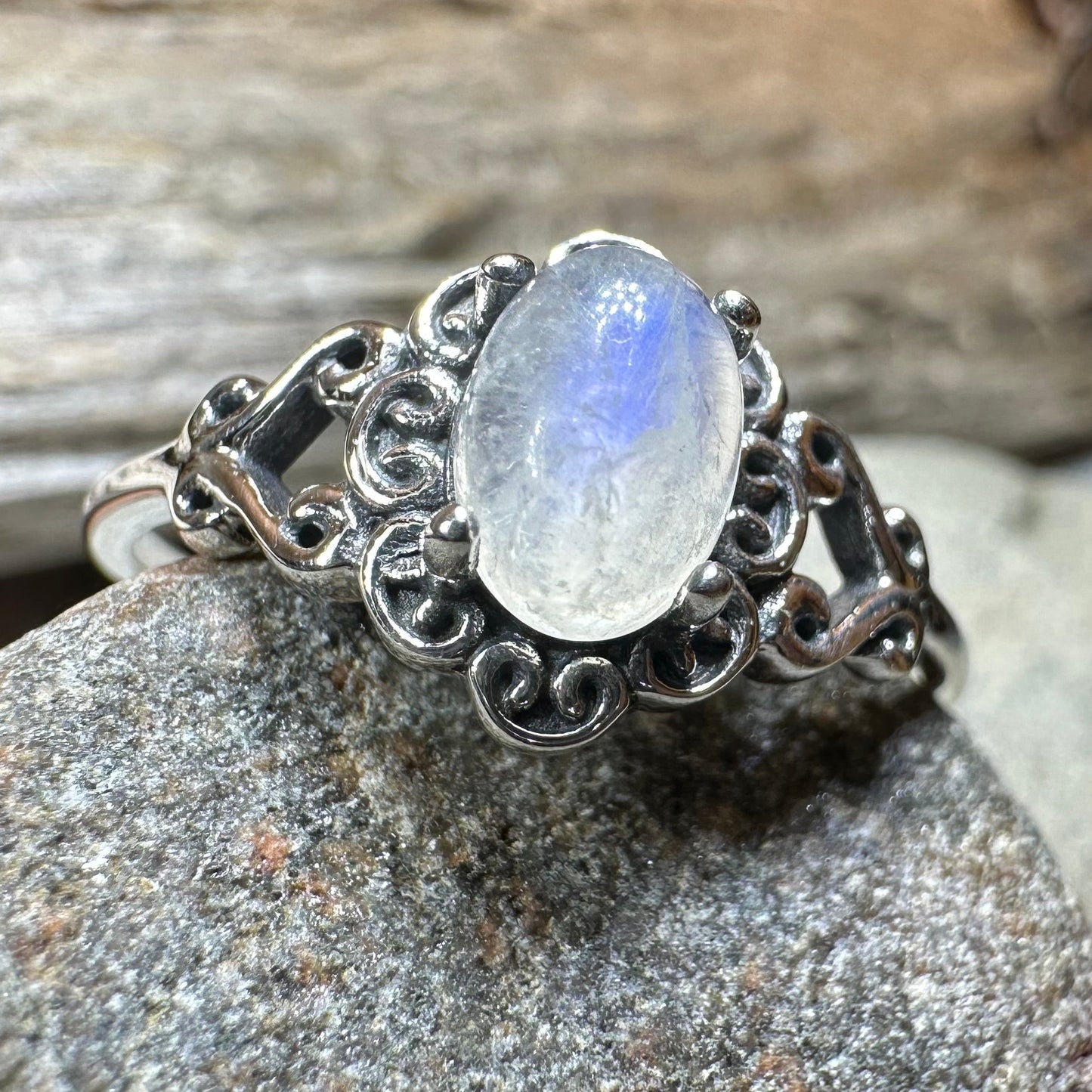 Dulciana Moonstone Ring — view 7