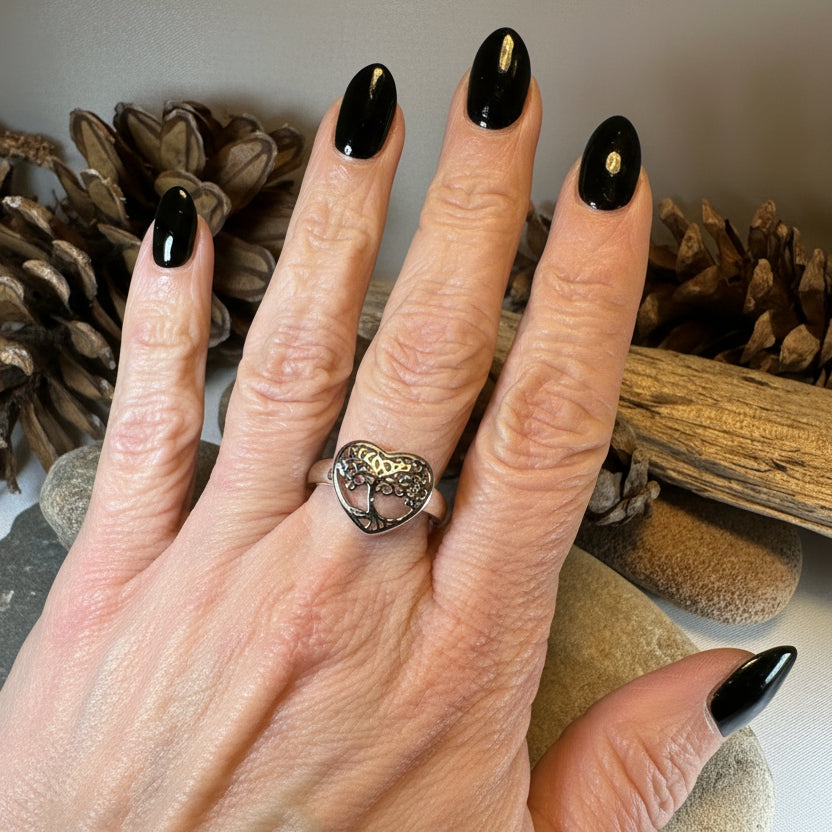 Heart Tree of Life Ring — view 10