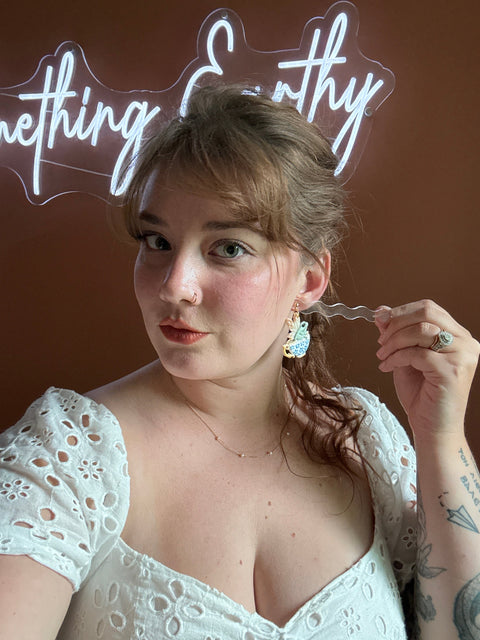 Load image into Gallery viewer, Whimsy Teacup Frogs Dangle Earrings for Women
