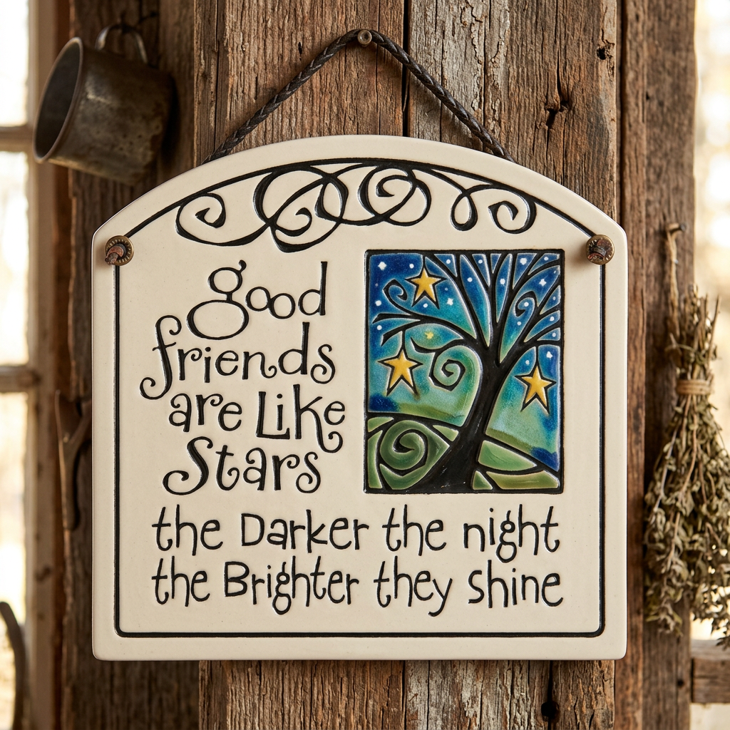 Artisan Friends Are Like Stars Wall Art - Handmade in the U.S.A.