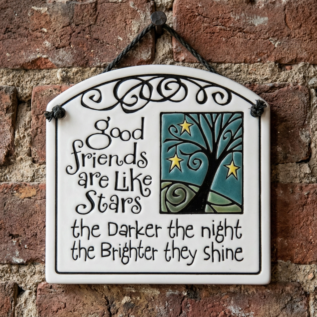Artisan Friends Are Like Stars Wall Art - Handmade in the U.S.A.