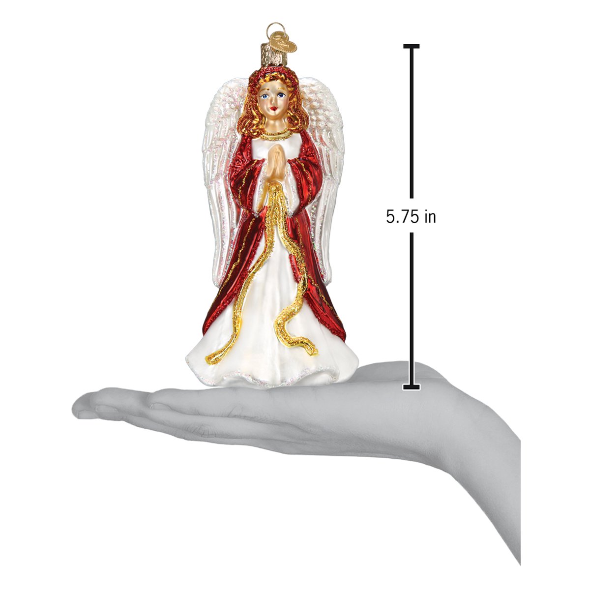 Divinity Angel Ornament - Handblown Glass