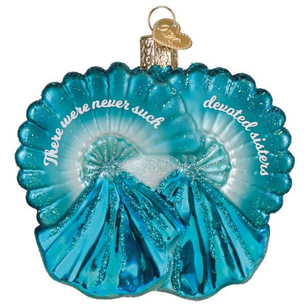Sisters Sisters Ornament - Handblown Glass