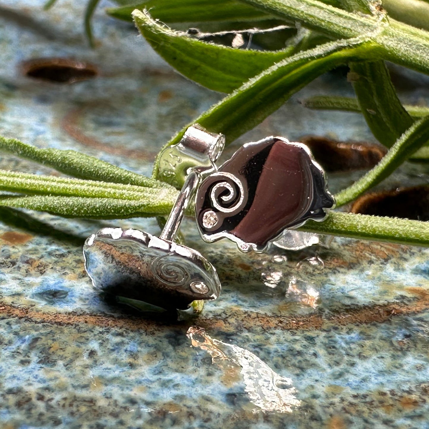 Dorset Sheep Post Earrings in Sterling Silver