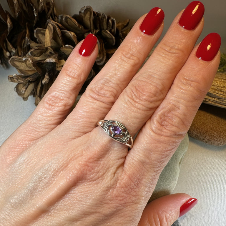 Sassenach Thistle Ring — view 2