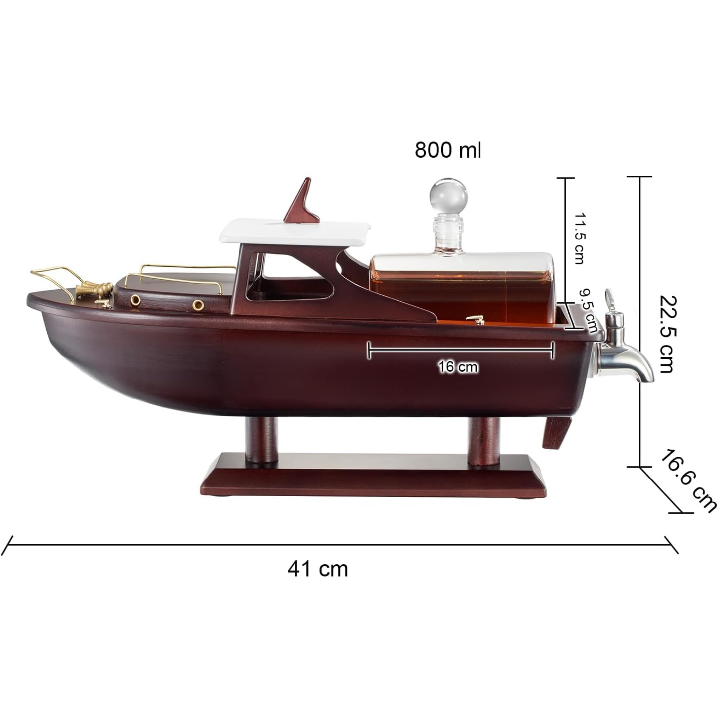 Luxury Speedboat Ship Whiskey Wine Decanter