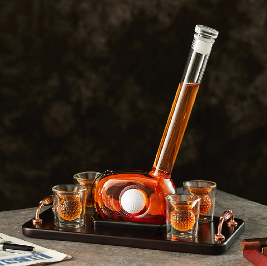 Golf Decanter & Glasses Set