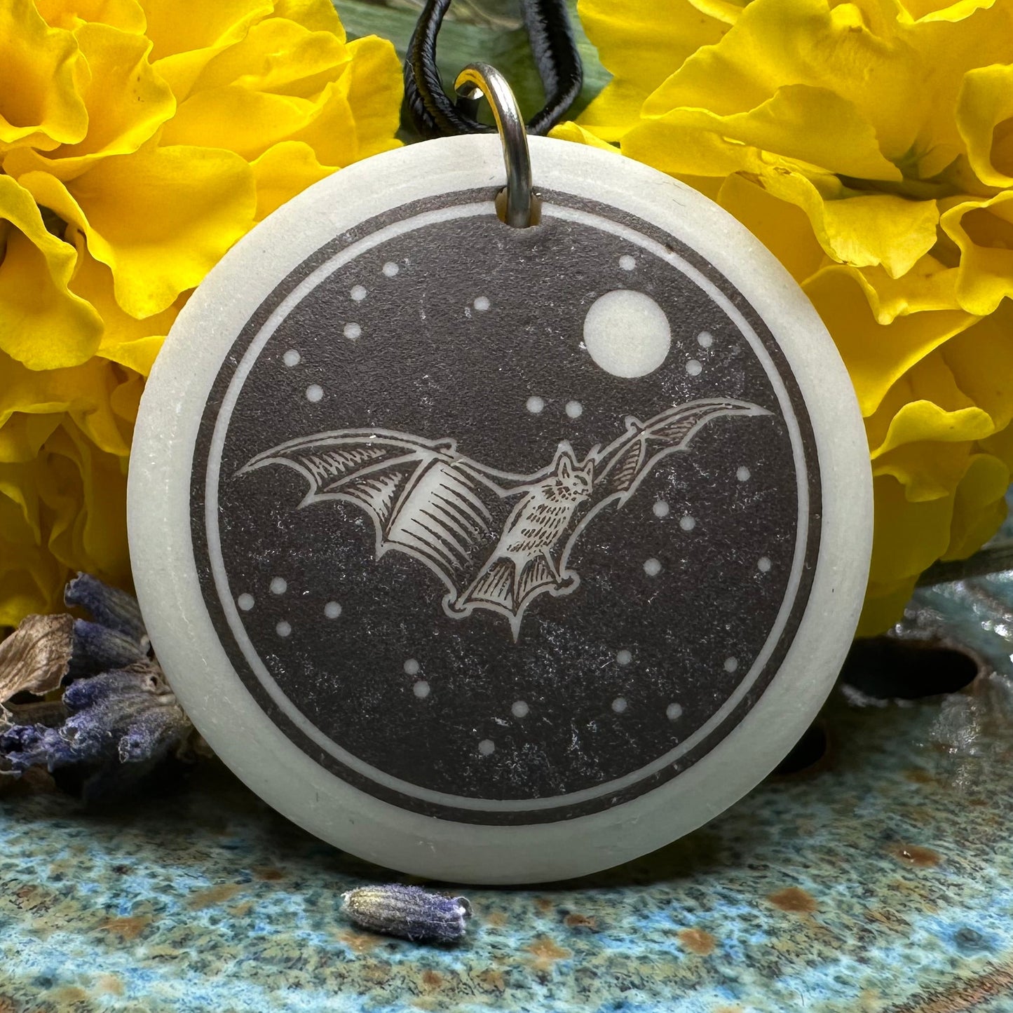 Artisan Brown Bat Necklace - Handmade in the U.S.A.