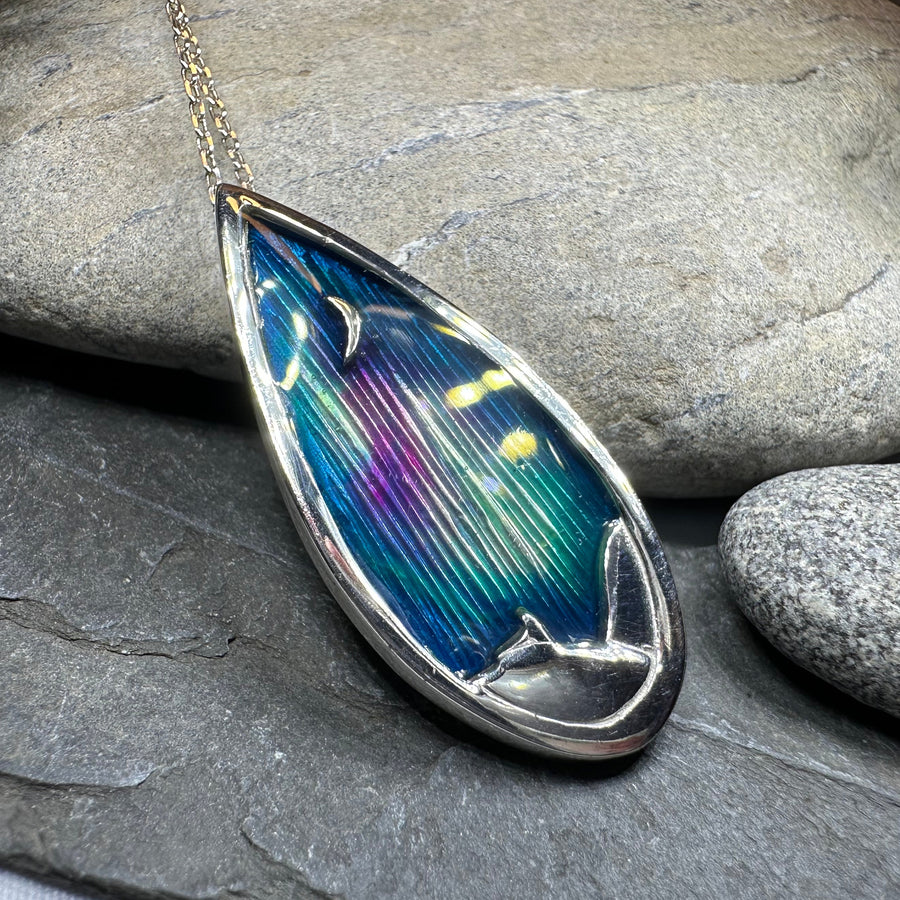 Northern Lights Sky Necklace - Handmade in Scotland