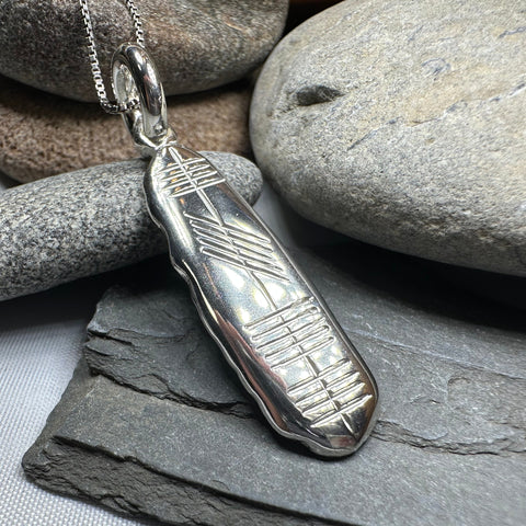 Load image into Gallery viewer, Gaelic Ireland Ogham Necklace - Made in Ireland
