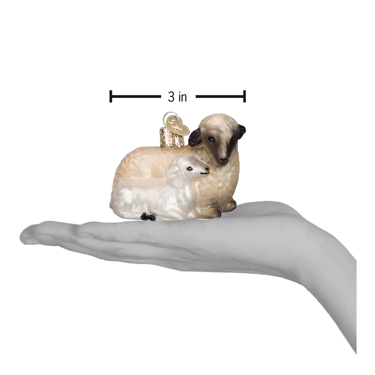 Sheep With Lamb Ornament — view 6
