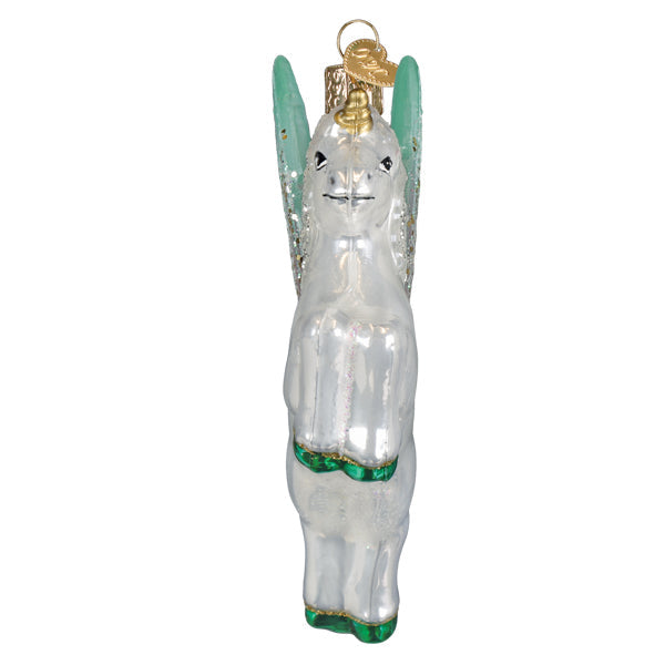 Radiant Pegasus Ornament - Handblown Glass