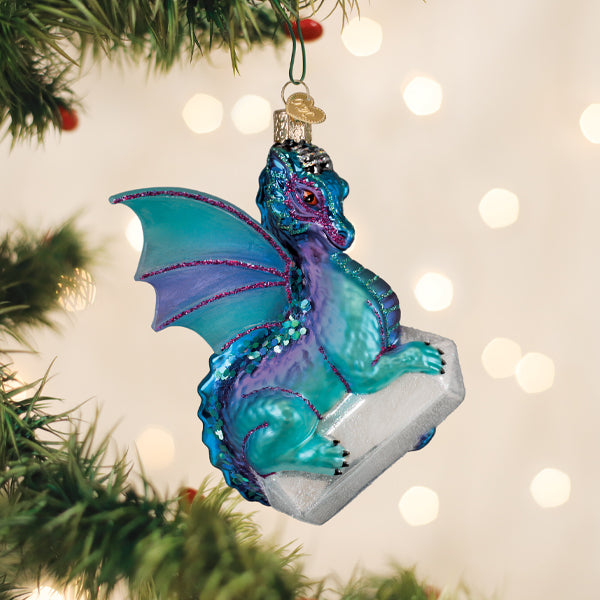 Celestial Dragon Ornament - Handblown Glass