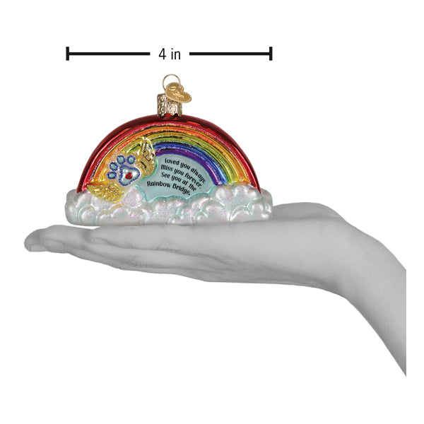 Pawprints On My Heart Ornament - Handblown Glass