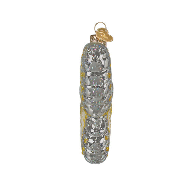 Sterling Butterfly Ornament - Handblown Glass