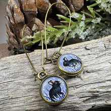 Load image into Gallery viewer, Twilight Rabbit Art Earrings
