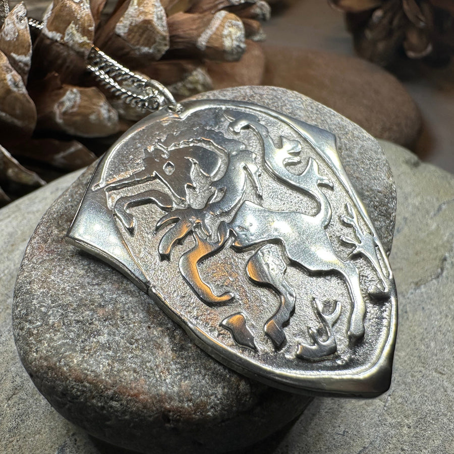 Unicorn of Scotland Medallion Necklace - Handmade in Scotland