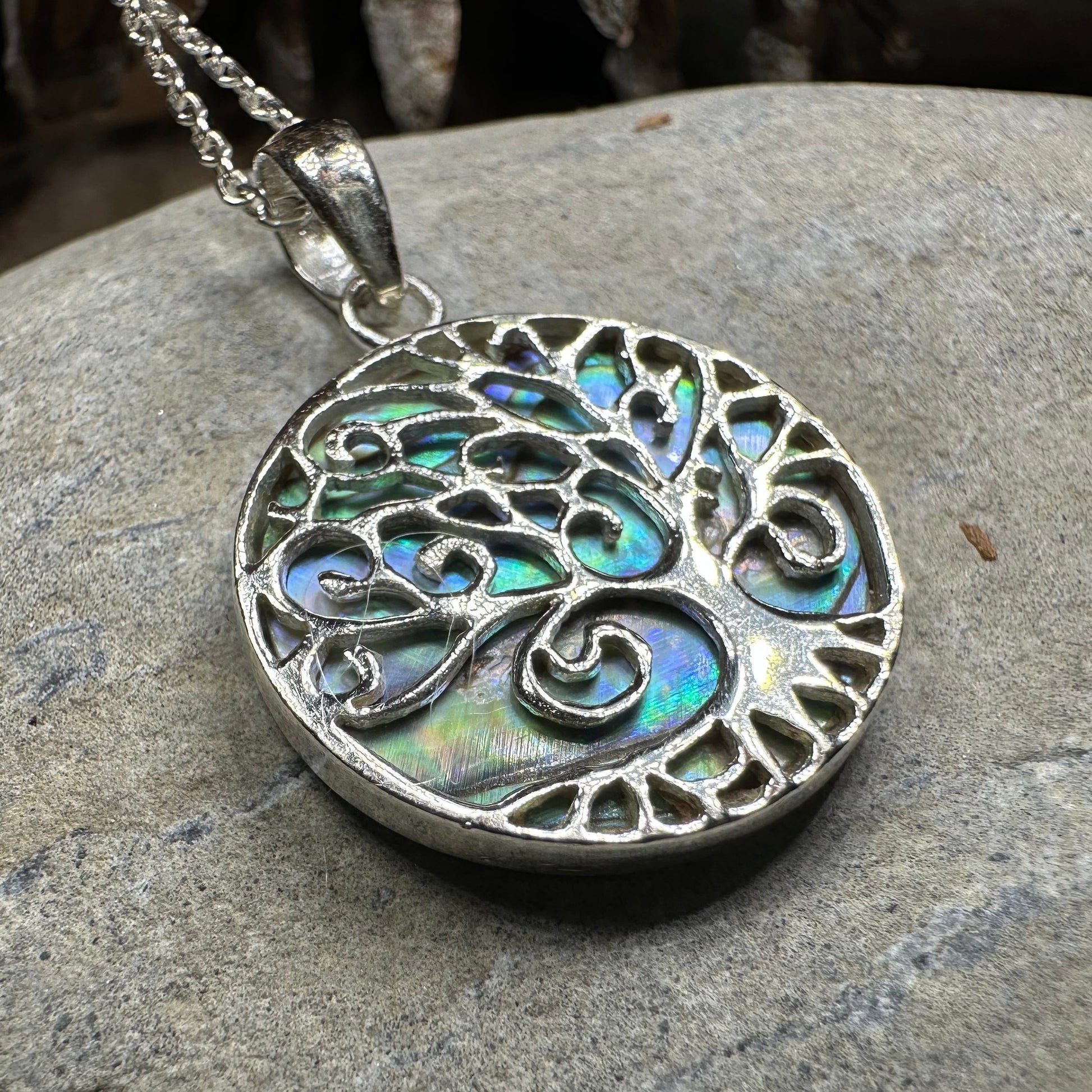Gynnifer Tree of Life Necklace in Sterling Silver — view 9