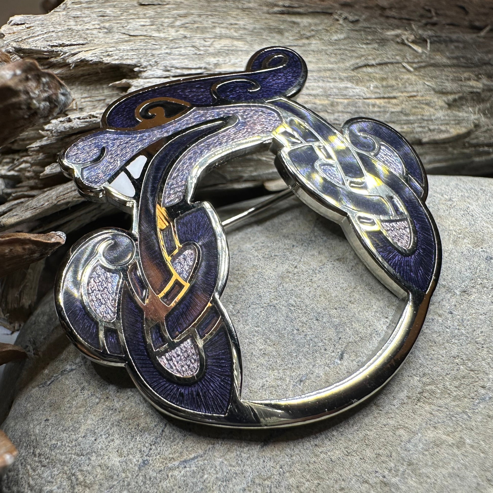 Celtic Dragon Brooch for Men & Women — view 2
