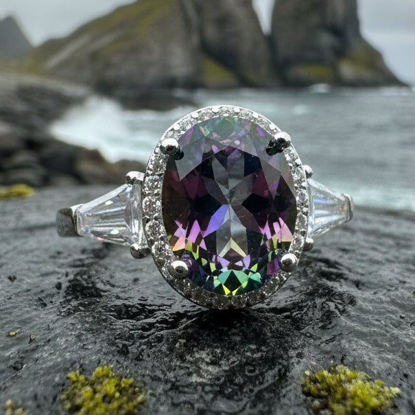 Scottish Lady Celtic Ring in Sterling Silver