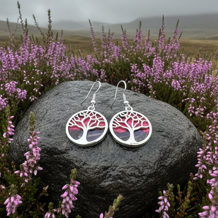 Heathergems Tree of Life Earrings from Scotland