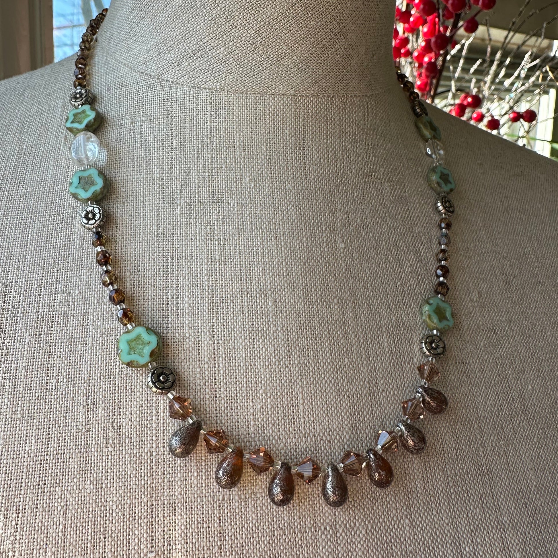 Lotus Dawn Crystal Necklace — view 6