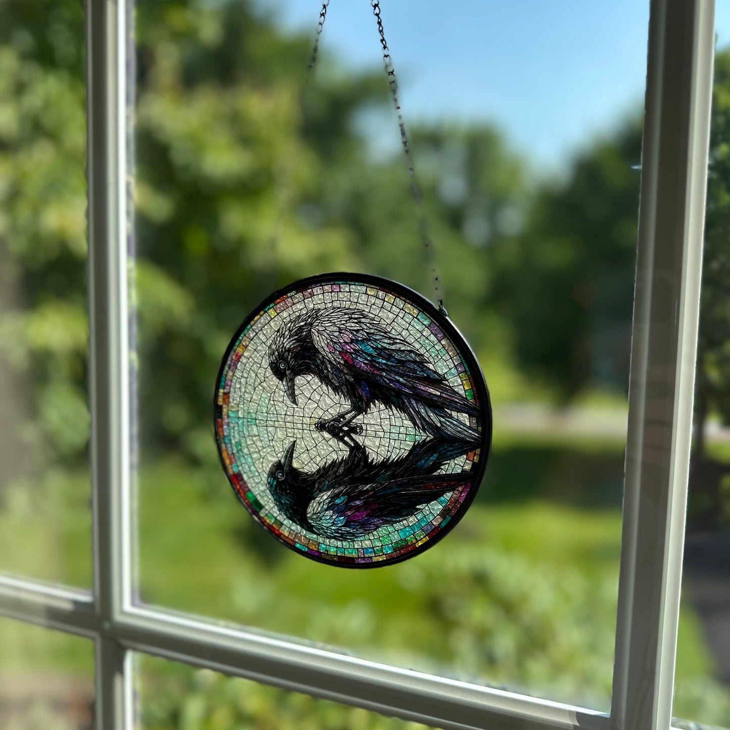 Reflections Raven Suncatcher
