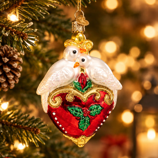Two Turtle Doves Ornament — view 3