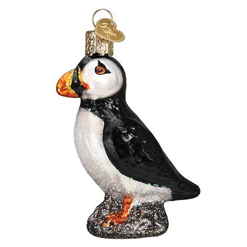 Load image into Gallery viewer, Old World Style Puffin Ornament
