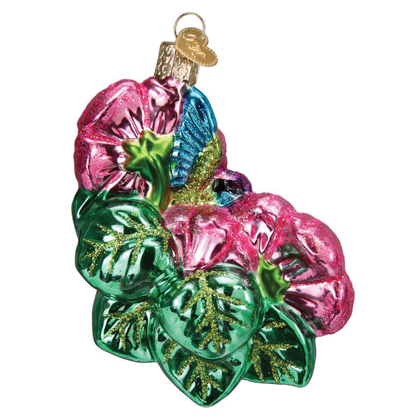 Magnificent Hummingbird Ornament - Handblown Glass