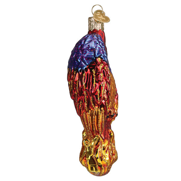 Fiery Phoenix Recovery Ornament - Handblown Glass