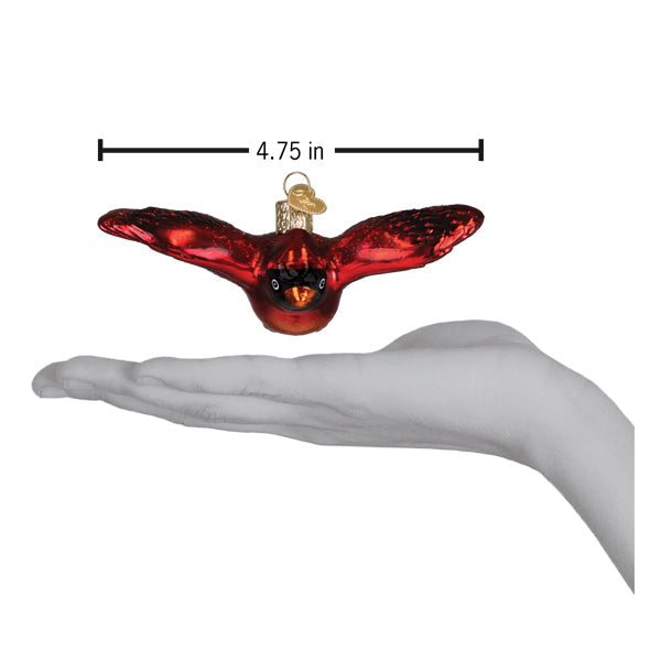 Cardinal In Flight Ornament — view 5