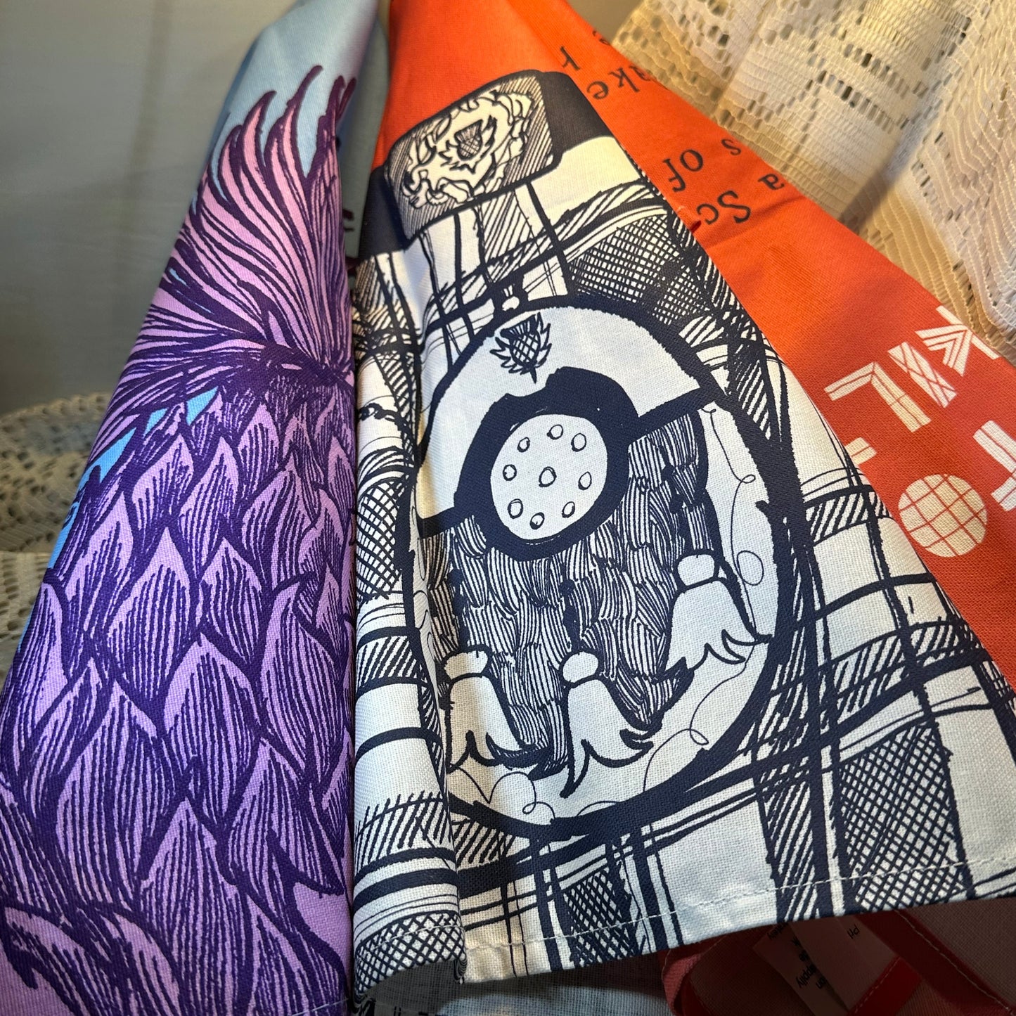 Handmade Scotland Lover Tea Towels - Set of Two