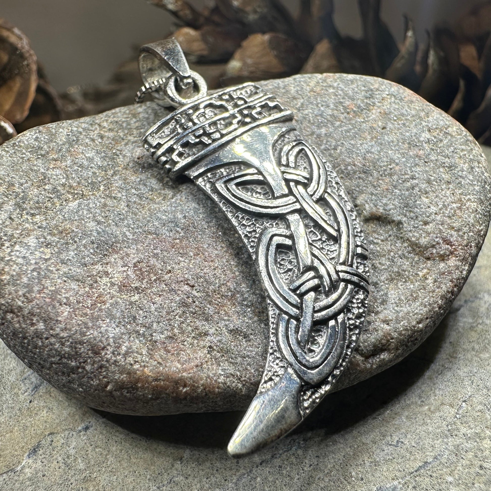 Celtic Wolf Claw Necklace — view 2